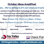 October Ideas Amplified - "Blockchain... What can it actually do?"